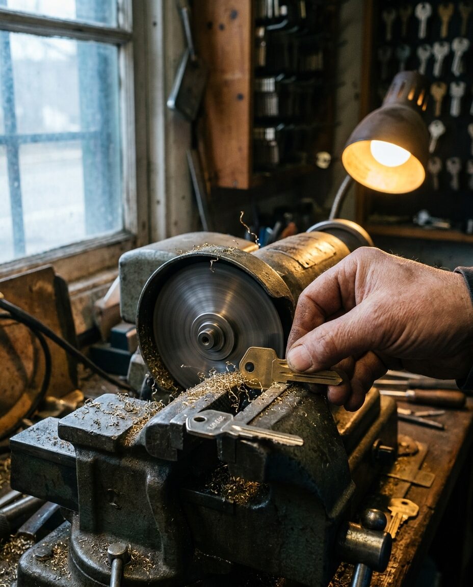 Sleutel wordt gekopieerd